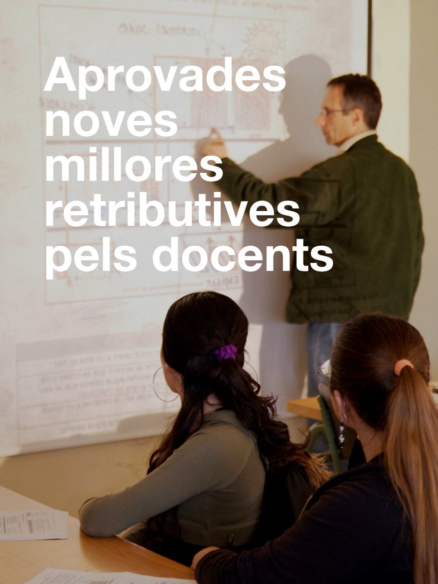 educaciocat's tweet photo. S’aproven dos nous complements retributius pels docents. Vols saber quins? 

Fil 🧵👇 https://t.co/mNjGKakEBt