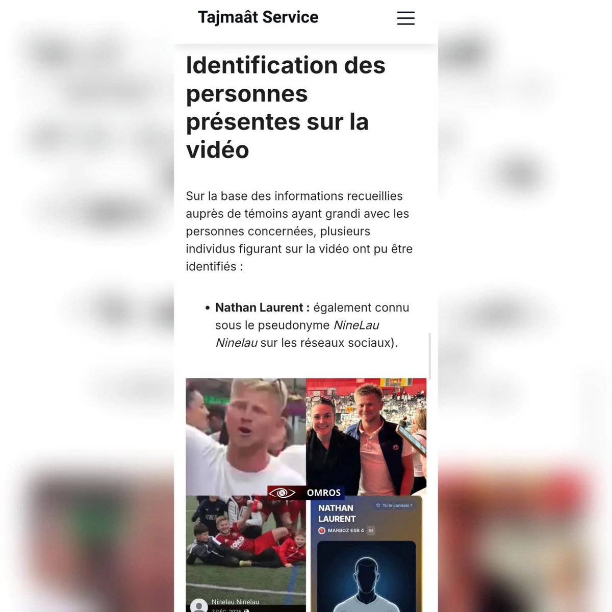 oumsedia69's tweet photo. Concernant l’affaire de racisme à Marboz, où un groupe chante librement : « Et on s’en fout, on n’aime pas les bougnoules » !!

Nous avons les noms de ceux qui ont fait les cons !!

Un grand merci à Tajmaât Service, qui a mené une grosse enquête que je relaie, car j’ai horreur des racistes. 🤮

Il y a une femme dans le lot qui devrait être licenciée par son employeur.

Ce qui est encore plus grave, c’est que la plupart des personnes impliquées jouent au sein du club de l’ESB Marboz !!

Une honte pour le football en Rhône-Alpes, car ils évoluent en Régional 3 !!

Nous demandons à la Ligue Auvergne-Rhône-Alpes de Football de sanctionner sévèrement les joueurs concernés et au club de l’ESB Marboz de les exclure.

Si rien n’est fait par le club de Marboz, cela montrera qu’il accepte ce genre d’agissements racistes !!

Les clubs qui rencontrent Marboz en championnat doivent se manifester et demander des comptes au club, car dans les équipes en face y’a des bougnoules comme ils disent !!  : qu’il exclue les joueurs concernés ; sinon, qu’ils refusent de jouer contre eux.

Nous demandons également aux médias locaux et aux chaînes de télévision de s’emparer de cette affaire et de la relayer sur leurs différents supports.

Le racisme doit être sanctionné sévèrement en France, car si l’on laisse passer cela, c’est la porte ouverte à toutes les dérives. Tajmaât Service Ligue Auvergne-Rhône-Alpes de Football ESB Marboz #racisme #Marboz #lyon #Sanction