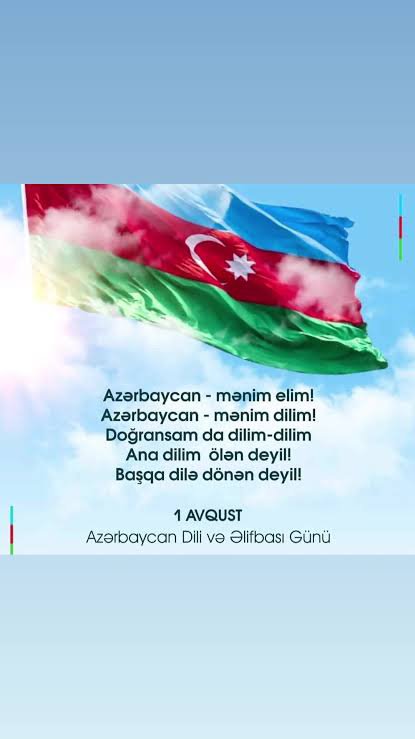 BadamxanM's tweet photo. Hər il avqustun 1-də ölkəmizdə qeyd olunan Azərbaycan əlifbası və Azərbaycan dili günü xalqımızın ana dilinə olan hörmət və ehtiramının ifadəsidir https://t.co/H69oq5Ile1