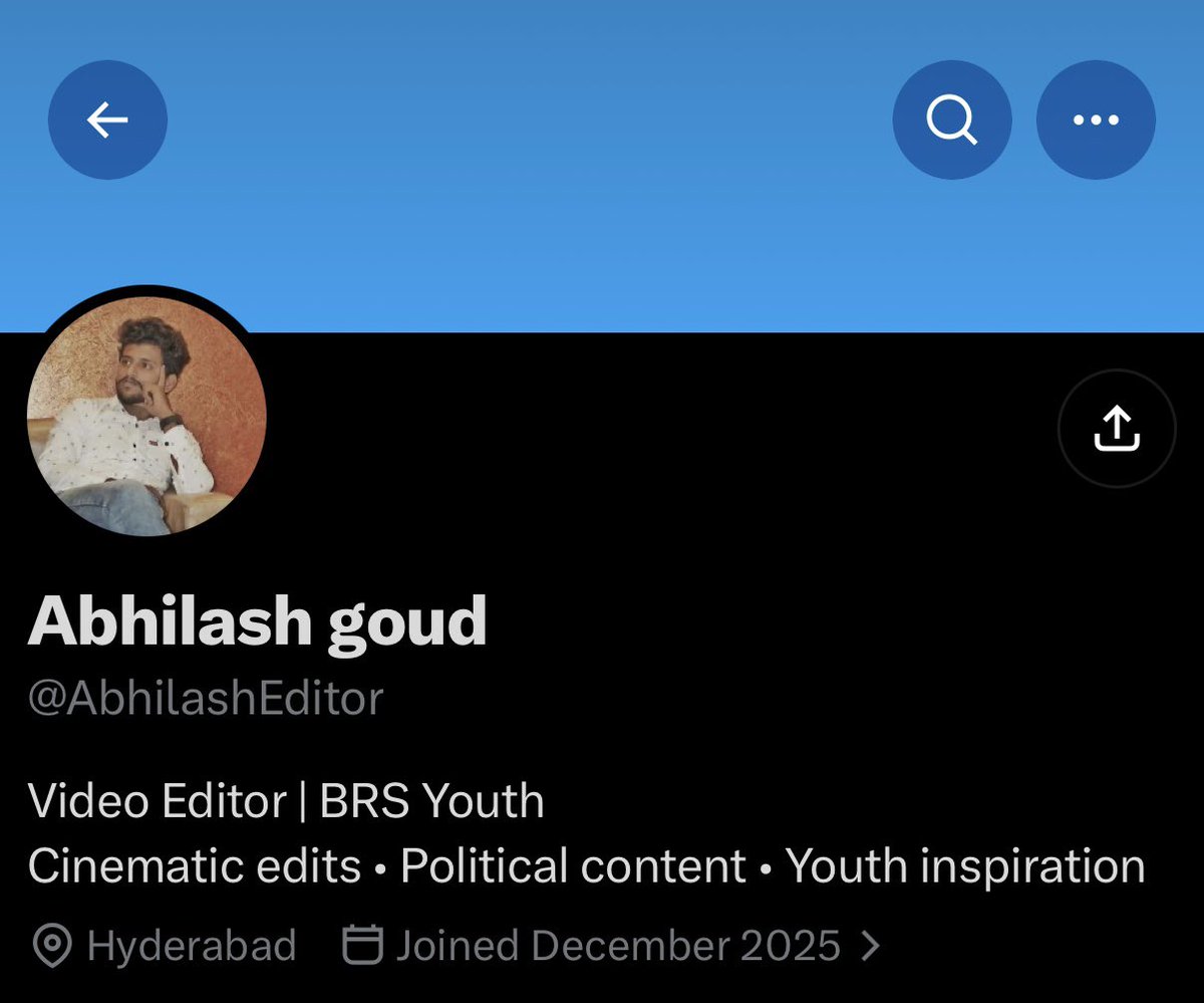 NaveenaPrasadM's tweet photo. తమ్ముడు @AbhilashEditor …

ఎడిటింగ్ లో ప్రో…

నేను బలవంతం చేస్తే X లోకి వచ్చిండు…
BRS అంటే అభిమానం…
కాంగ్రెస్ నుంచి రోజొక బెదిరింపు కాల్..
అయినా పట్టించుకోకుండా BRS కోసం పని చేస్తుండు…

తనతో వర్క్ చేయించుకోవాలి అనుకుంటే తనని ఫాలో కొట్టి DM చేయండి… https://t.co/SGLH1N5F6B