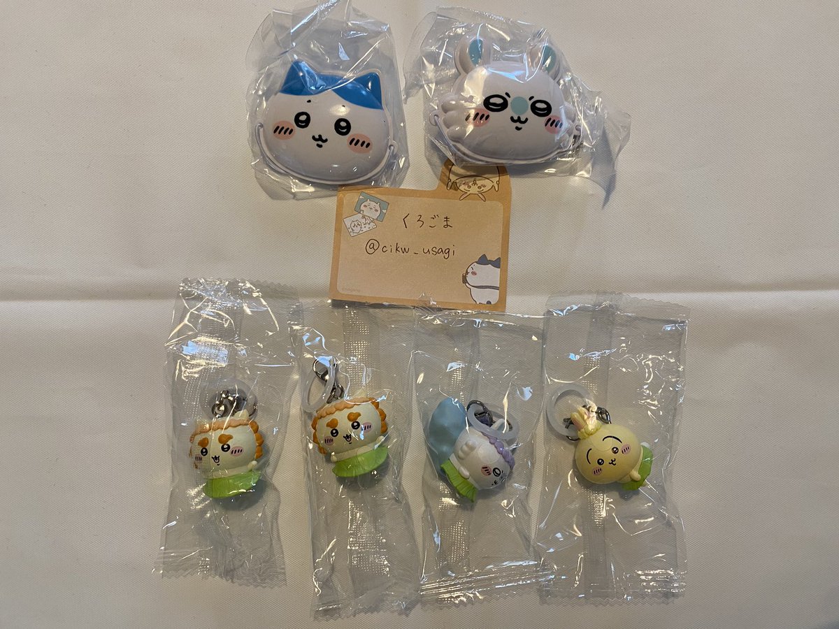 cikw_usagi's tweet photo. ちいかわ 映画 人魚の島のひみつ 特典 ウエハース ミニチュアおめん 交換

譲:
写真1~3枚目
⚠︎入場者特典はうさぎの耳に汚れあり(写真2枚目)

求:
〖特典〗ちいかわ、ハチワレ
〖おめん〗ちいかわ、くりまんじゅう
〖ウエハース〗写真4枚目

検索からでもお気軽にお声がけください https://t.co/2i4qgixnXo