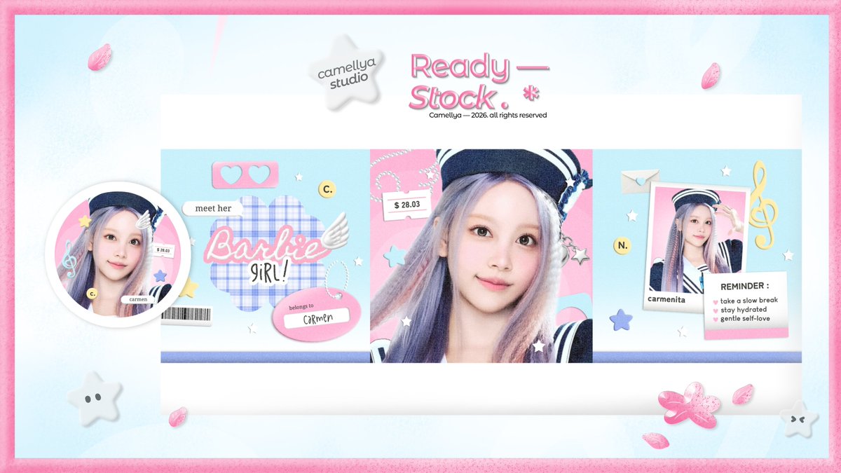 ofCamelly's tweet photo. 🎀💭 ౿ ⊹  help rt? thank you~ 🩷;3

Hayyiee~ kali inii Lya ngebawain 44 layout CS yang bisa di take dengan harga 6k / each ia ;3

Take bisa melalui dm Lya, jangan lupa mention after dm. #bealanja

Layout H2H ( Carmen,A-na, Ian, Juun, Jiwoo, Stella, Ye-on, Yuha ), Wony &amp; Liz https://t.co/OhwCWqKOAB