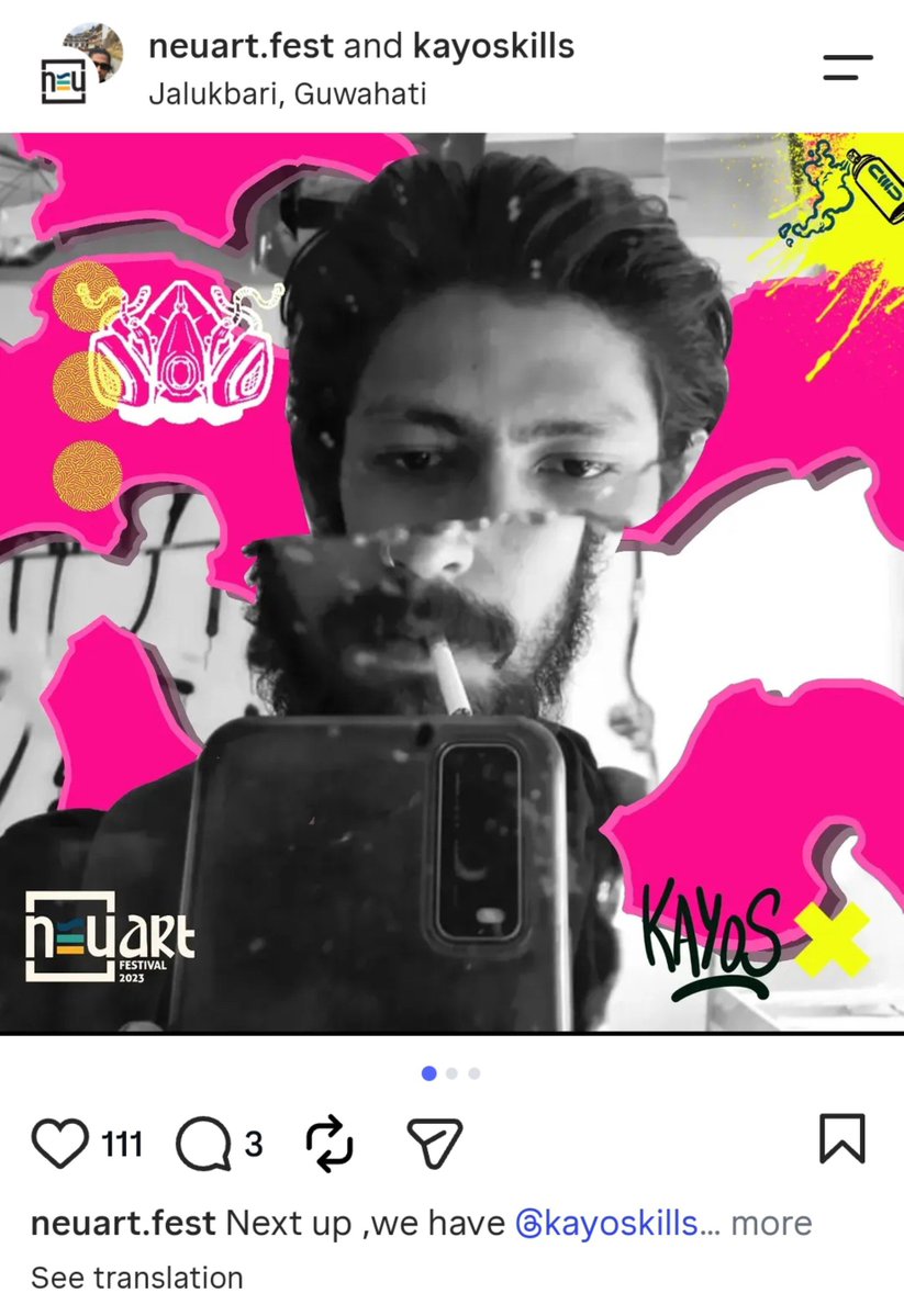 HPhobiaWatch's tweet photo. Thanks, He is from Jalukbari 

He has 2 colleagues who help him in vandalising and making these unauthorised arts at public properties https://t.co/pVu9eTIIF4