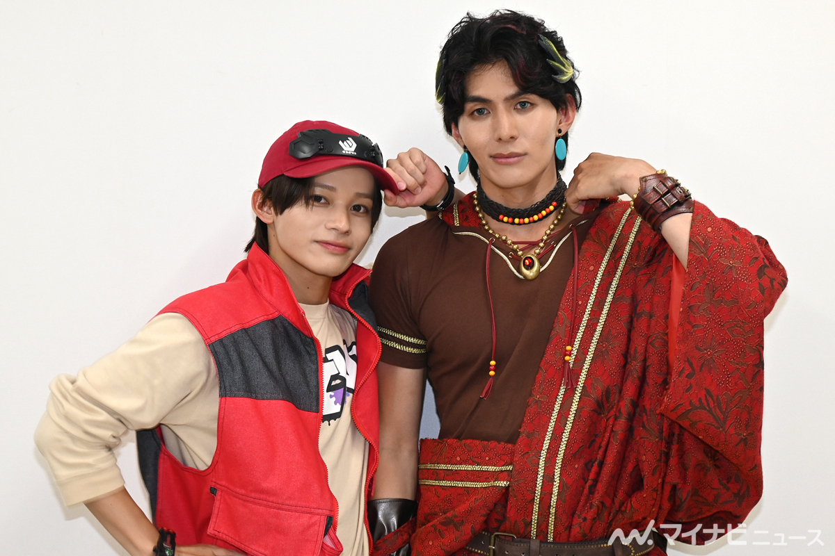 tokusatsumynavi's tweet photo. 新番組『角醒ハンター #オメガホーン』
#楢原聖 &amp; #国上将大、主人公バディが魅力を語る！
📺見逃し配信、1話の見どころは？
📢初対面の印象は「お堅そう」「ビジュがいい」だったけど…
🔥「ツノがズレてる?」衣装エピも

🔗https://t.co/58YMLdCCsP

@ProjectRED_Toei @sevenic_sho @MASATOKUNIGAMI https://t.co/OhiOv6plC0