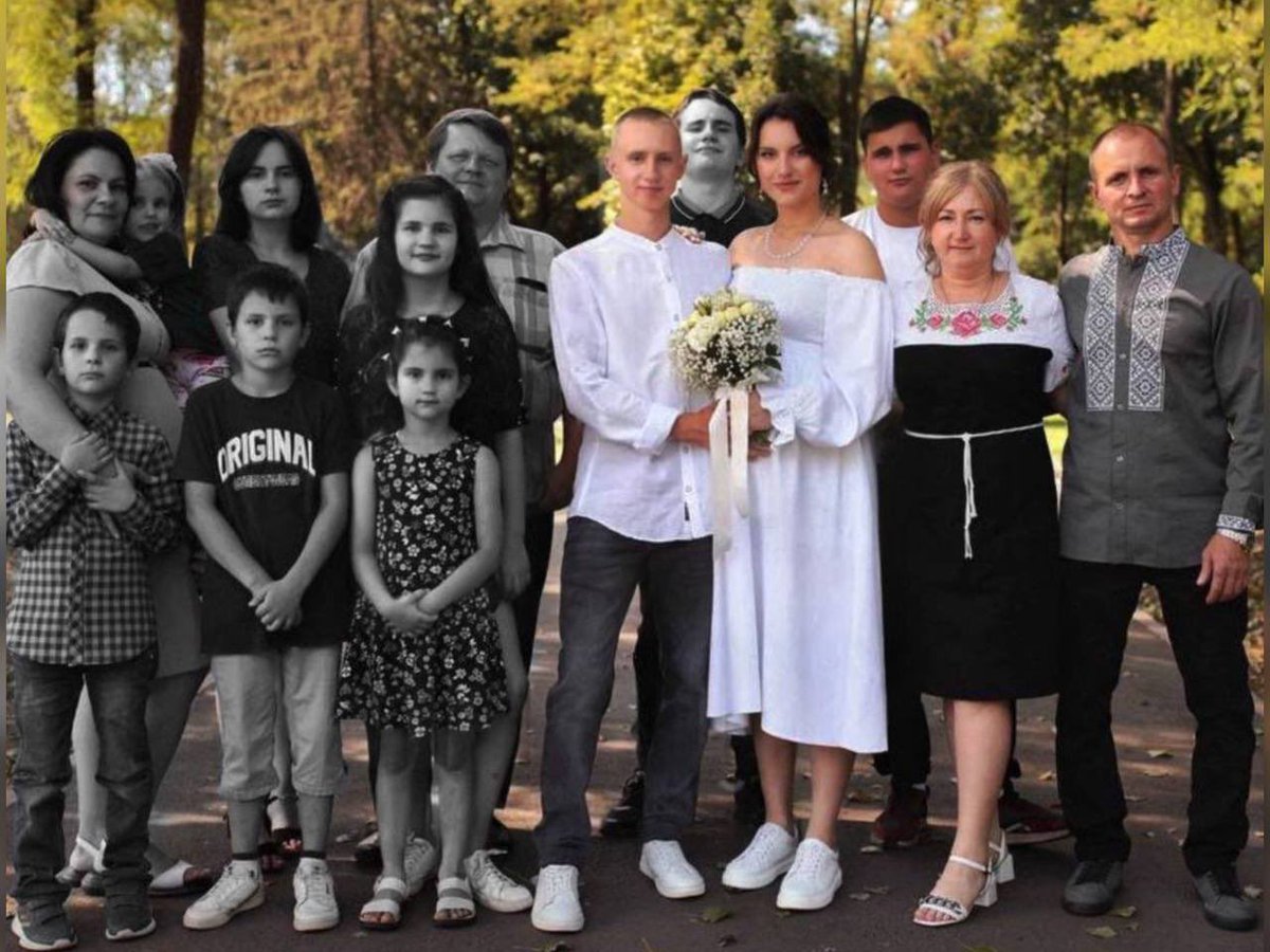 KyivPost's tweet photo. Russia killed an entire large family and turned their home into a mass grave. Both parents and all seven of their children were killed when a missile struck near Kryvyi Rih. 

Rescue crews are still searching through the rubble. https://t.co/1GHtl3fJ2d