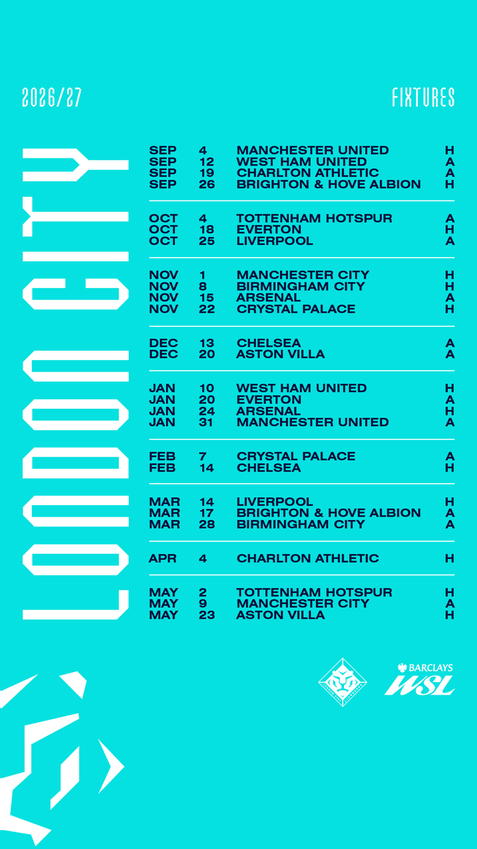 LC_Lionesses's tweet photo. Our route through 2026/27 🗓️

🔗 https://t.co/qFbsGeWdLW https://t.co/q3V3D09cpf