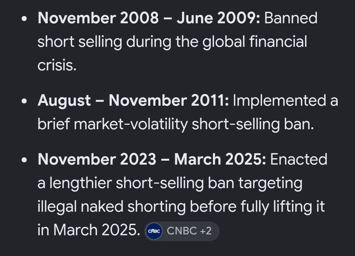 EarthInFigures's tweet photo. @SarangSood They also ban short selling whenever a big panic happens. Not an ideal country for financial markets to be proud of https://t.co/GU5BjrQ4sf