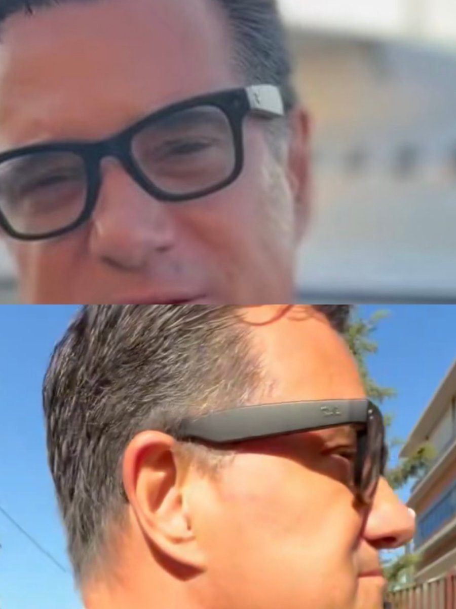 JohnToyp's tweet photo. Ο Άδωνις στη Λήμνο με τα Ray-Ban της Meta. 
​Τουλάχιστον αν φάει ξύλο, θα εχει το υλικό σε 4K...
Ορισμός του «προνοητικού»! 😂😂 https://t.co/r7yup47T2A