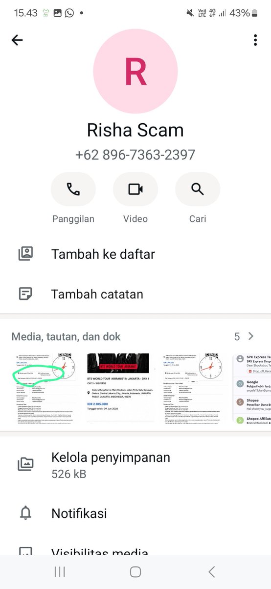shookyluv's tweet photo. HELP RT ‼️
⚠️ SCAMMER TIKET KONSER BTS ⚠️ 

RISHA ROSSINTHA
+62 896-7363-2397
089673632397

Help spam guys karena nomernya masih aktif tp aku dan kak mya di blok🙏 

Thread https://t.co/JmAgKcizPg