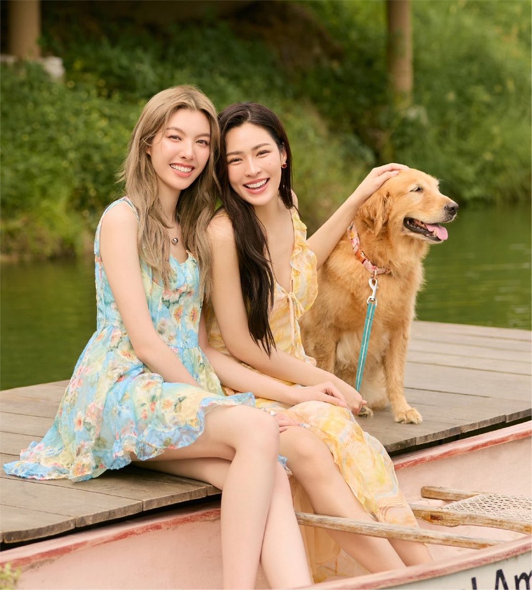 jamekwong's tweet photo. Ling: we will go running together at Benjakitti Park and live happily

Orm: and play with 20 golden retrievers. I just want to live the life we want to live 

the concept of LingOrm’s 2024 magazine really predicted their life 10 years later 😭😭 https://t.co/jXn2BEtSmb