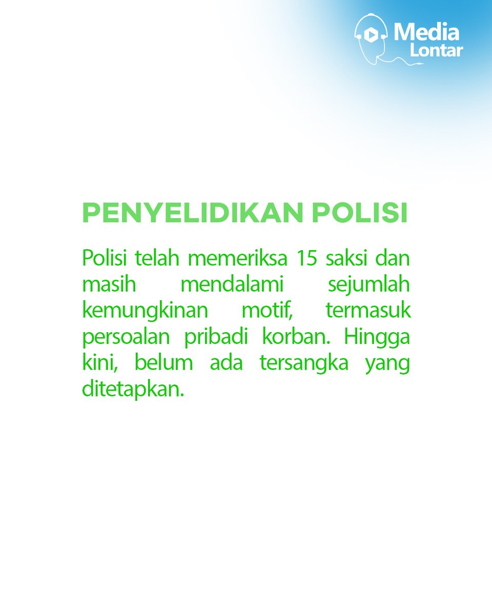 MediaLontar's tweet photo. Hasil autopsi mengarah pada dugaan satpam Waduk Jatiluhur meninggal sebelum berada di dalam air, sementara polisi masih mendalami motif dan belum menetapkan tersangka.

#Jatiluhur #Purwakarta #Polri #PoldaJabar #Penyelidikan https://t.co/833kmcjjYy