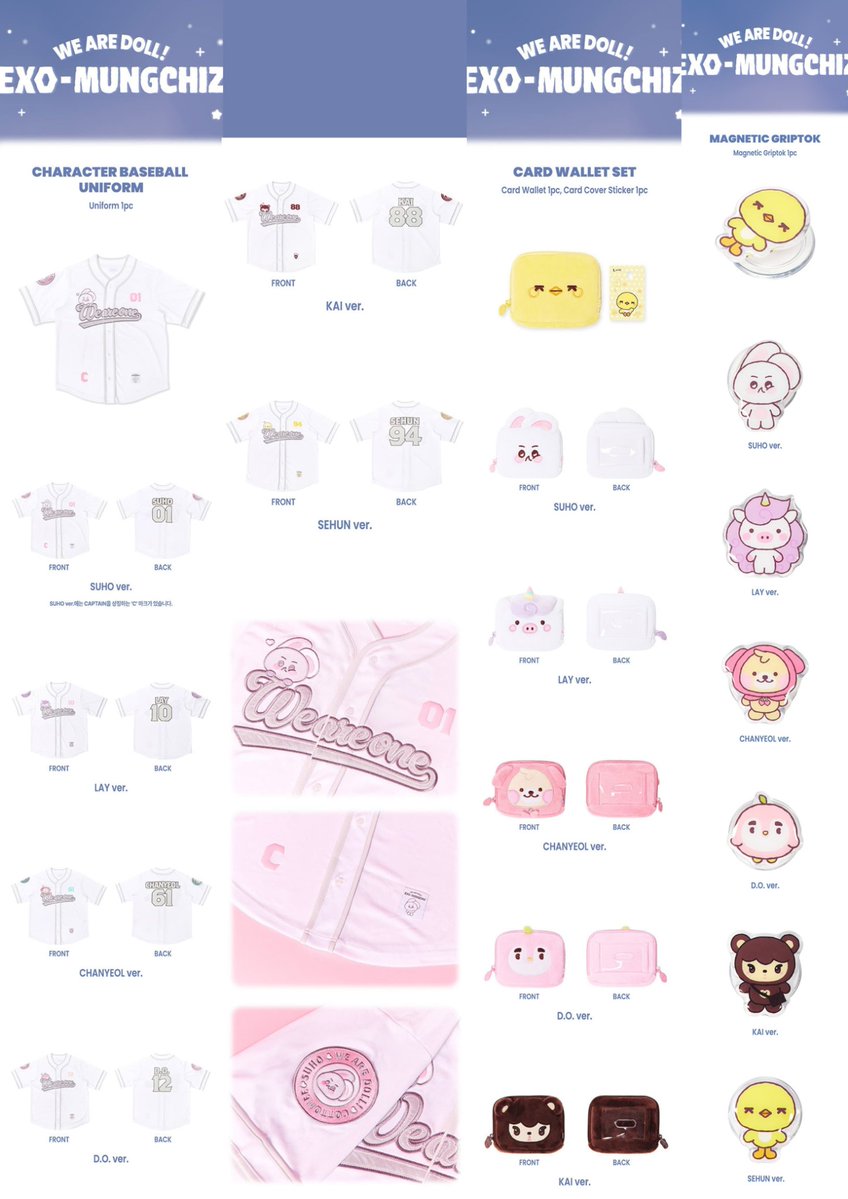 GoNoonaMeokchoo's tweet photo. [OPEN PO] MD WE ARE DOLL! EXO-MUNGCHIZ 

​Fast Delivery Arrival ya Eries 🫶🏻 

​Price on pict
‼️ Item bertulisan random = dikirim random ya!
​⏰ Close PO: 31/7 (12.00 WIB)
🛫 Web Ship: Start 7/8
✅ Bersih INA (Exc. Pack)
​
​#EXO #EXOL #EXOMungchiz #Mungchiz #EXOMerch #KpopGO https://t.co/ZxAtsyLJyr