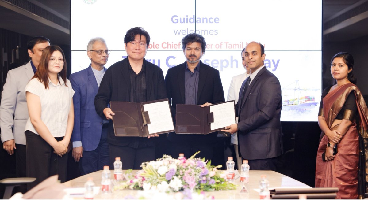 sandy_twitz's tweet photo. Tamil Nadu signs an MoU with South Korea's MotiveLink to set up a new manufacturing facility at SIPCOT Pillipakkam Industrial Park, Kancheepuram.

The company will invest 300 crore and create 1,500 jobs. The investment follows the Tamil Nadu Industries Minister's South Korea visit in June 2026.

@Keerthana4VNR