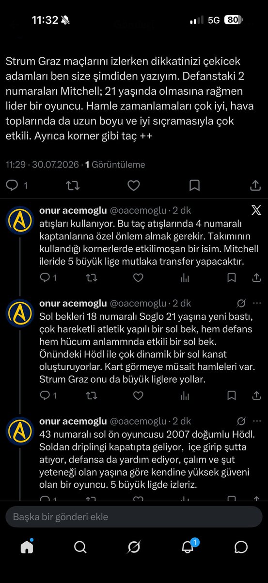 oacemoglu's tweet photo. @erdalvahd Mutlaka izlemişsinizdir siz de,  bilmiyorum görüşlerimiz yakın olacak mı, yayında bu isimleri değerlendirirseniz belki kendi gözlemlerim ile alakalı daha profesyonel bir gözün ne düşündüğü konusunda bilgi sahibi olabilirim. Belki aynı görüşte olursak birileri tehlikeyi farkeder😊 https://t.co/b8wZjxGLbC