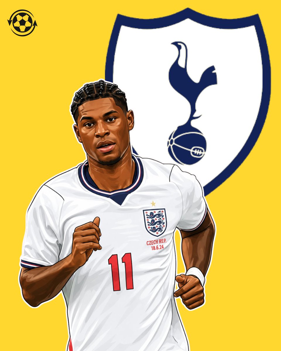 DeadlineDayLive's tweet photo. 🚨 Tottenham Hotspur have emerged as a surprise contender to sign Manchester United forward Marcus Rashford.

Spurs have added the England international to their list of attacking options after missing out on Crysencio Summerville.

Rashford is expected to leave Manchester United this summer, with Tottenham now viewed as a possible destination.

(Source: @talkSPORT)