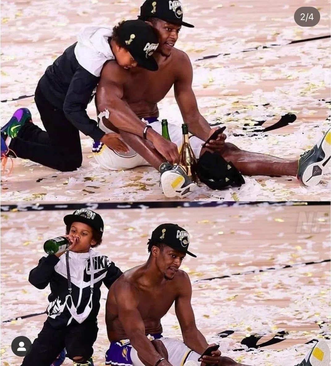PasionBasketNBA's tweet photo. Cómo olvidar este momentazo del hijo de Rondo cuando ganaron el anillo en 2020 https://t.co/GLwHJLcOoB