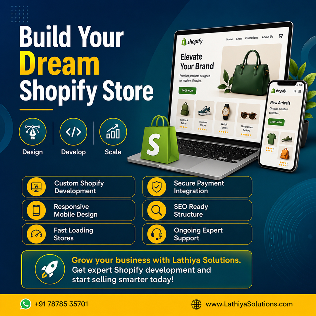 lathiyasolution's tweet photo. 💚 Launch. Sell. Scale.
Custom Shopify development for growing brands.
 https://t.co/sj4DvHw1p8
#Shopify #OnlineStore #Startup https://t.co/XiVdtuRRmX