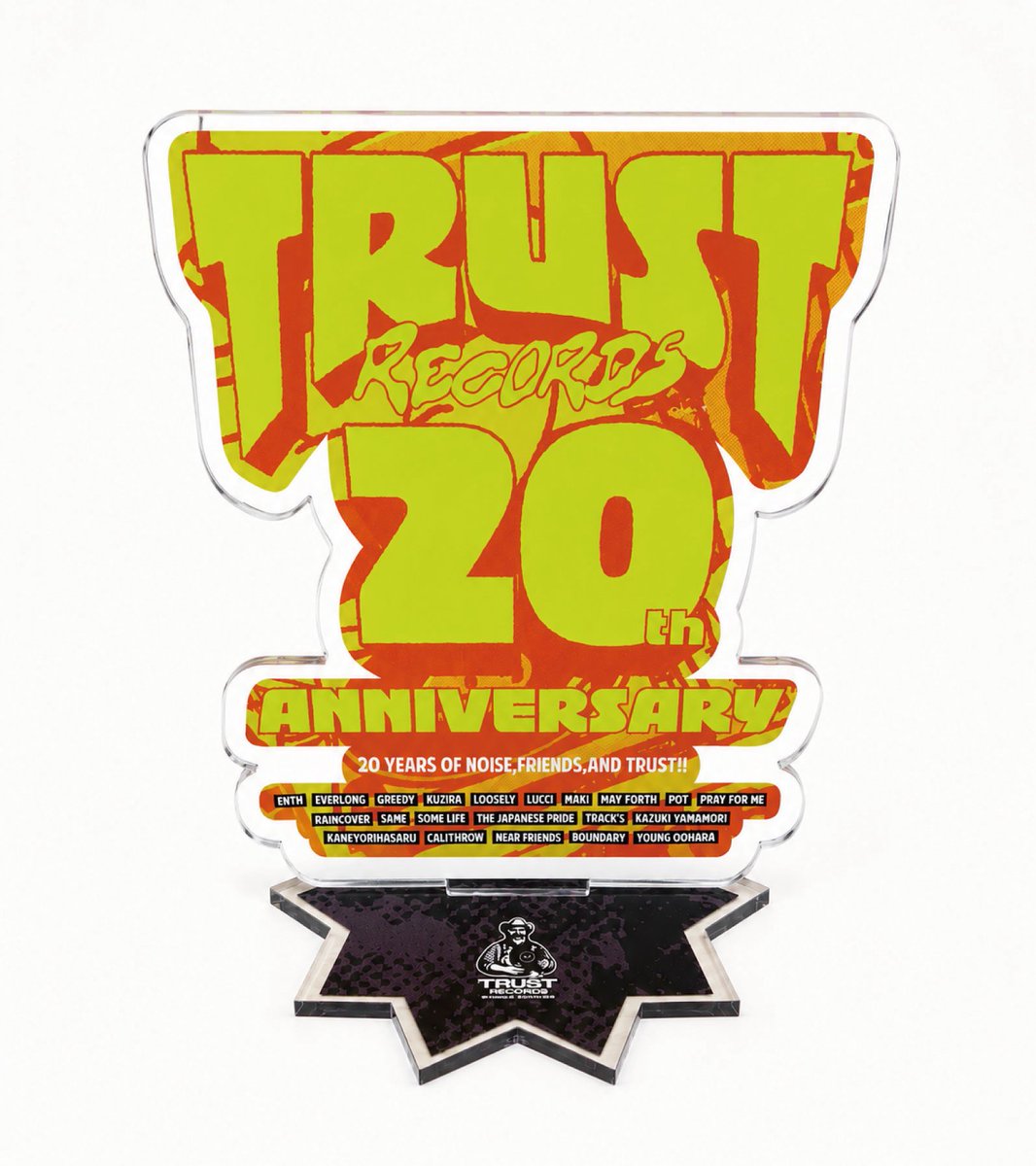 TRUST_RECORDS's tweet photo. 【📢BOX情報解禁📢】

🎁SPECIAL BOXデザイン
🏆20周年記念アクリルスタンド

デザイン・特典内容発表！

コンピとメモリアルブックもセットで

✨スペシャルプライス¥7777✨

⚠️限定セットの為、確実にGETされたい方はご予約ください。残りわずかです🚨

ご予約は⬇️
https://t.co/x9ZL9qGCJm https://t.co/v4DyQdhrM2