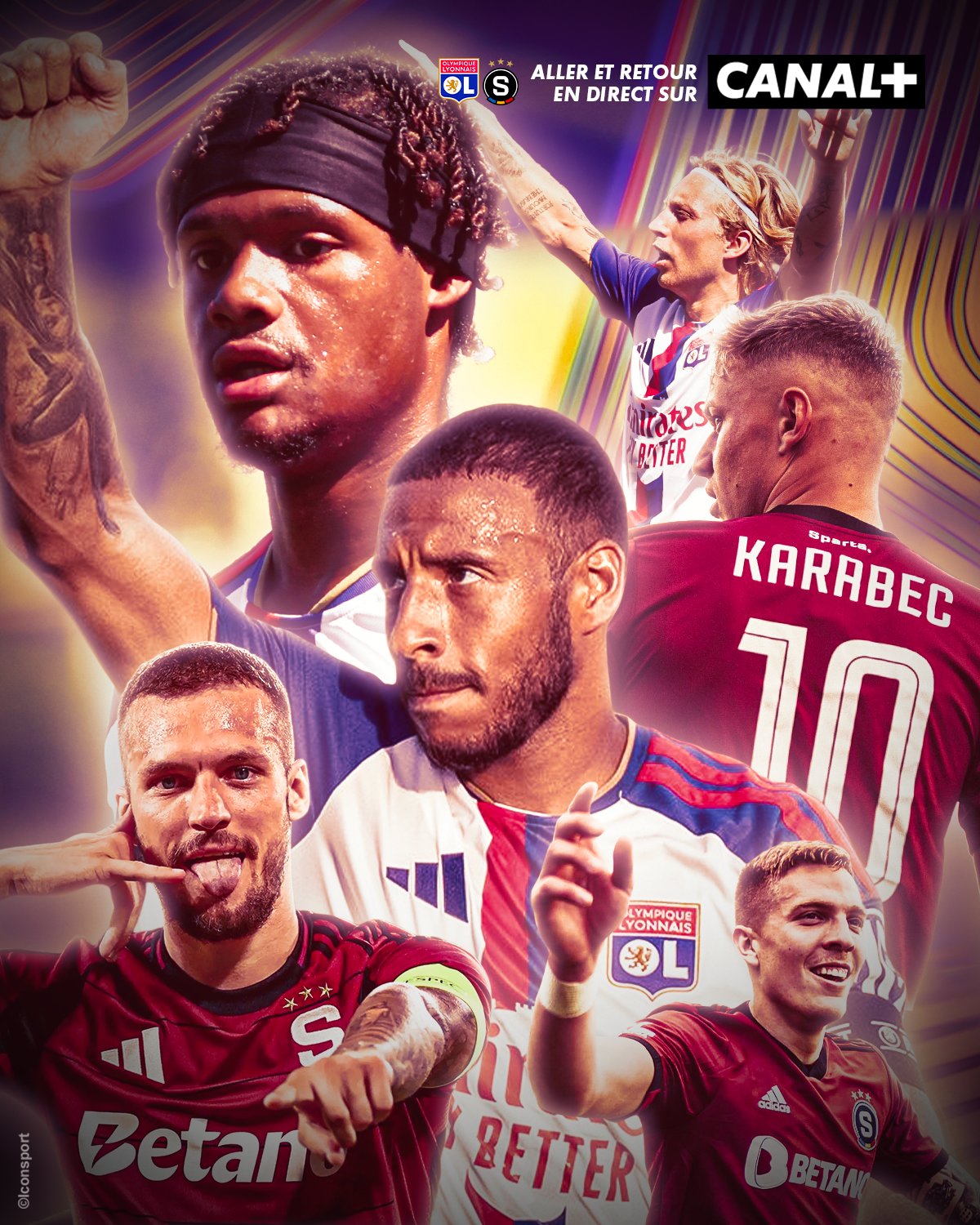 L'Olympique Lyonnais affronte le Sparta Prague au 3ème tour préliminai...