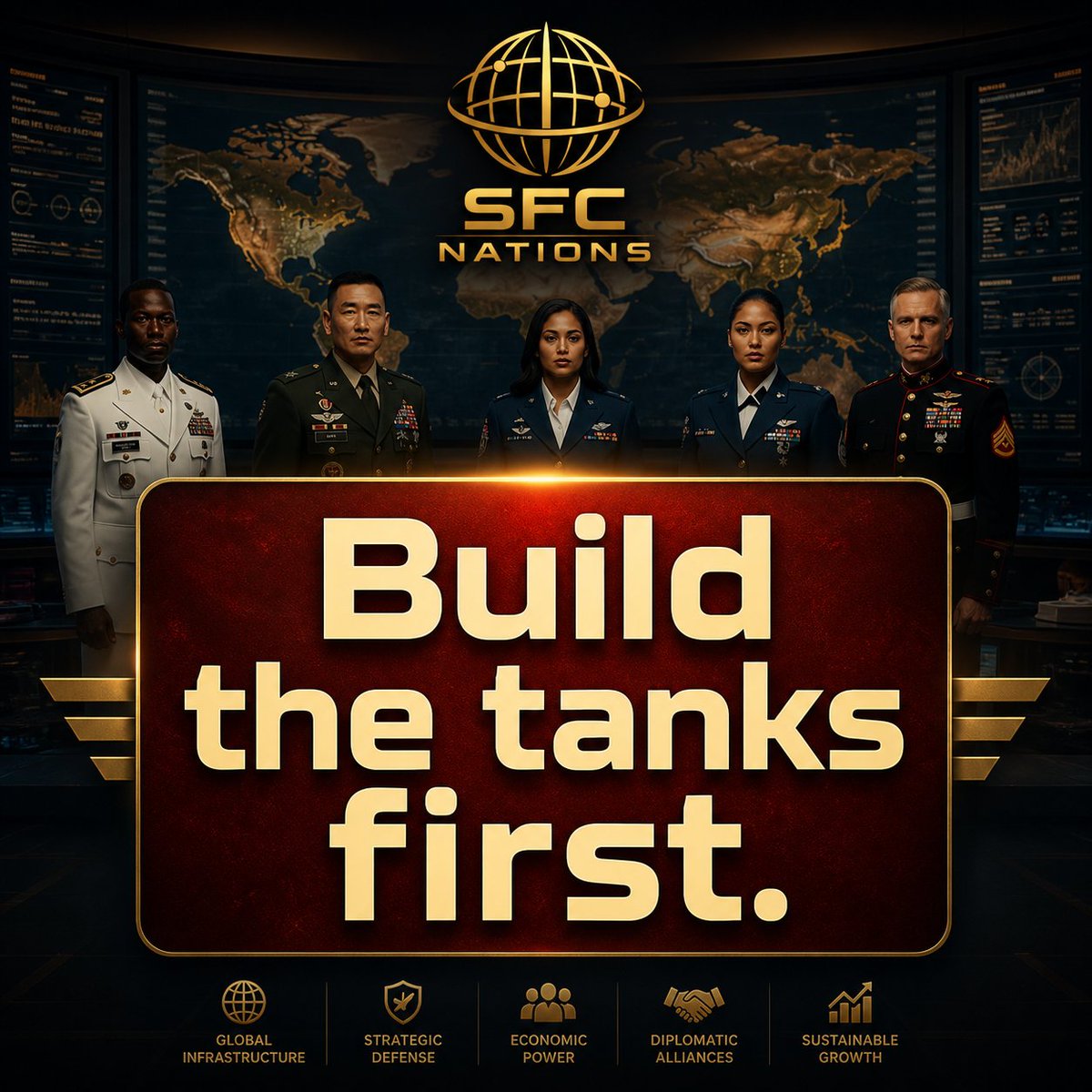SFCNATIONS's tweet photo. I defunded my entire military for healthcare so you don't have to. My neighbor annexed my capital in 4 minutes. Lesson learned: your citizens don't need free college if they're occupied by a foreign dictatorship. Build the tanks first. https://t.co/BZUwcMQYvC
