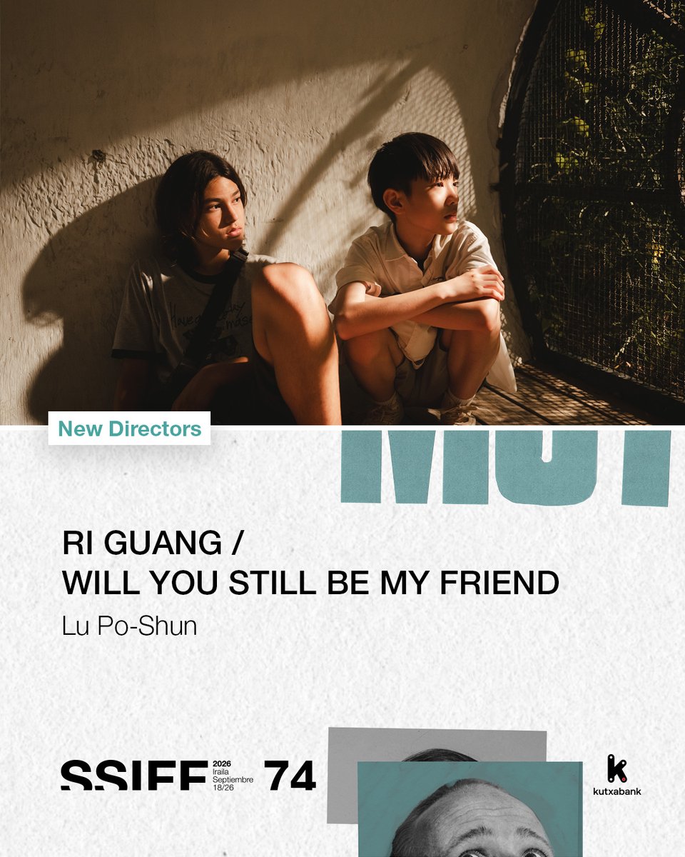 sansebastianfes's tweet photo. #74SSIFF #NewDirectors 🎦 El cineasta taiwanés Lu Po-Shun participará con su ópera prima RI GUANG / WILL YOU STILL BE MY FRIEND. Ambientada en una aldea rural de Taiwan inmersa en un conflicto en plena escalada, plasma la lucha de un joven por conservar la amistad con su mejor amigo, criado en Singapur.

[ENG] 🎦 Taiwanese filmmaker Lu Po-Shun will present his debut feature RI GUANG / WILL YOU STILL BE MY FRIEND. Set in a rural Taiwanese village amid escalating conflict, a boy struggles to protect the friendship with his best friend, raised in Singapore.

[EUS] 🎦Lu Po-Shun taiwandarrak RI GUANG / WILL YOU STILL BE MY FRIEND lehen lana aurkeztuko du. Taiwango landa-herrixka batean girotua, gazte baten borroka islatzen du filmak: lagun onenarekin —Singapurren hazitakoarekin— adiskidetasuna mantentzeko zailtasunak izango ditu.
