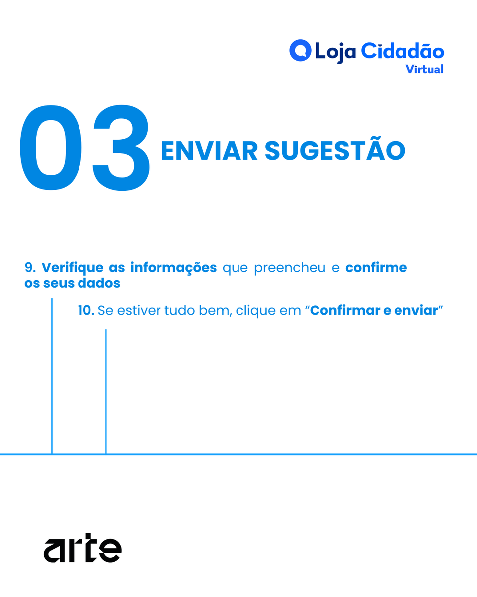 arte_gov_pt's tweet photo. 💡 Tem uma ideia que pode melhorar os serviços públicos? Agora pode partilhá-la através da Loja de Cidadão Virtual.✍️💻

🔗 Saiba mais ou faça a sua sugestão em https://t.co/n836ktw6SU.

#ARTEGov #portal #govpt #lojadecidadaovirtual #sugestao #PRR https://t.co/4eh4zTLfBP