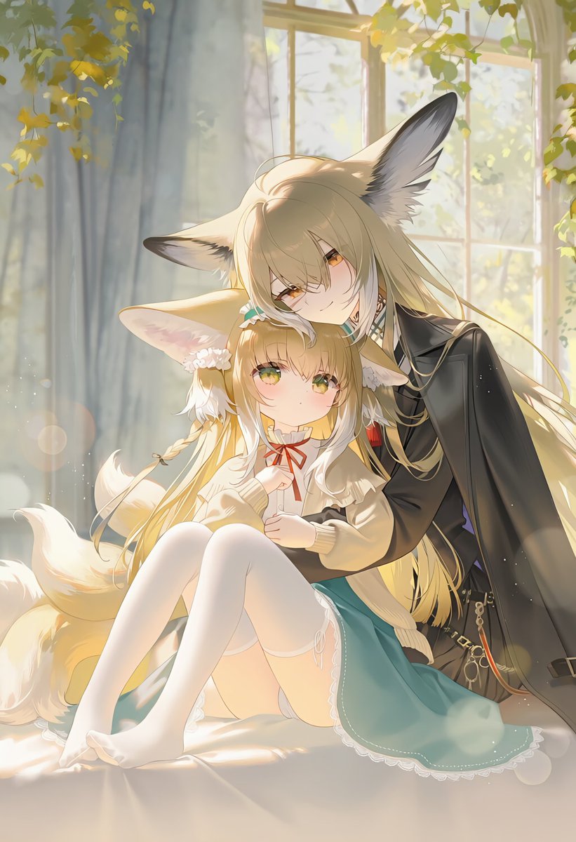 yu_mu_zi's tweet photo. 母女贴贴最温馨了~

#アークナイツ #Arknights #suzuran #铃兰 #Vulpisfoglia #忍冬 https://t.co/kLTDLfmBzW