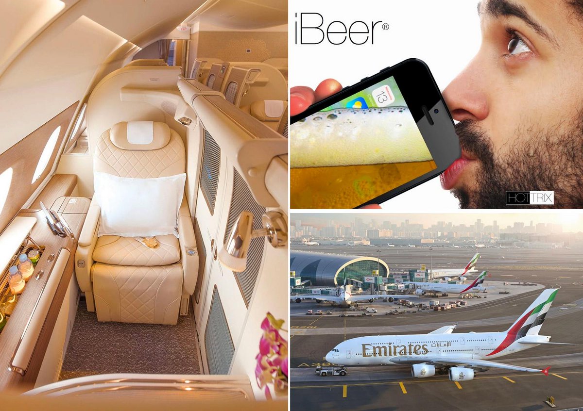 luxurylaunches's tweet photo. Remember the iBeer app you happily bought in 2011 instead of Bitcoin? That $2.99 could now unlock two @emirates  First Class roundtrips, complete with private A380 suites, Dom Pérignon, unlimited caviar and hot showers at 40,000 feet - 
https://t.co/DzbtHUTSNb https://t.co/mgYLb47xx6