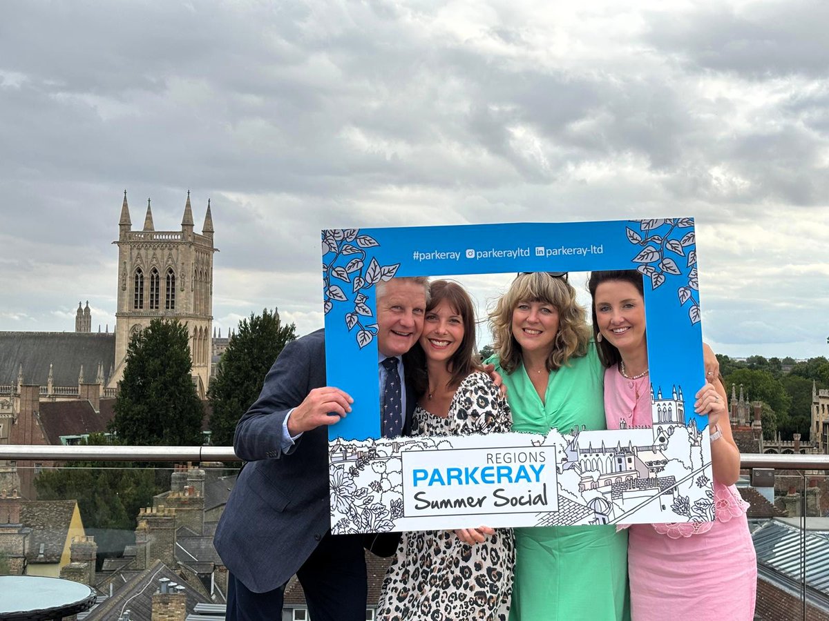 Parkeray's tweet photo. Sunshine, great company and a fantastic afternoon ahead. ☀️ We're looking forward to welcoming our regional clients, industry colleagues, partners and friends to the Parkeray Regions Summer Social in Cambridge later today!

See you there!

#Parkeray https://t.co/hw8kZm45IZ