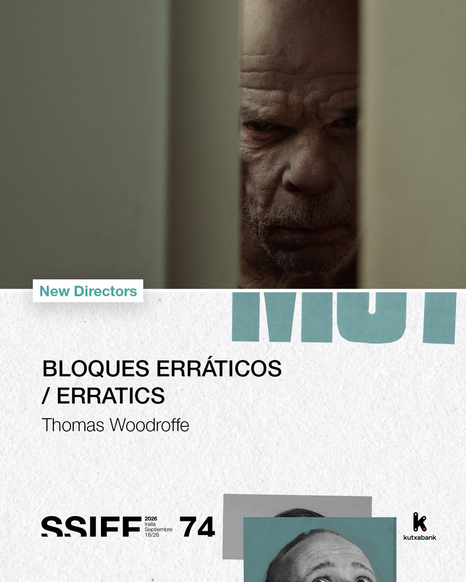 sansebastianfes's tweet photo. #74SSIFF #NewDirectors 🎦 El director chileno Thomas Woodroffe, que actualmente cursa el máster de Archivo en @EQZEskola, estrenará en la sección su primer largometraje: BLOQUES ERRÁTICOS / ERRATICS. Narra la historia del fantasma del cineasta Lucien Castelnau que, después de ser liberado de un glaciar tras cien años de cautiverio, deambula por una Patagonia futurista.

[EUS] 🎦 Thomas Woodroffe txiletarrak (@EQZEskola-ko Artxiboko masterreko ikasleak) BLOQUES ERRÁTICOS / ERRATICS lehen lana estreinatuko du. Lucien Castelnau zinemagilearen mamuaren istorioa kontatzen digu; ehun urte gatibu egon ondoren glaziar batean, askatu eta Patagonia futurista batetik igaroko da.

[ENG] 🎦 Chilean director Thomas Woodroffe (@EQZEskola student), will premiere his debut feature BLOQUES ERRÁTICOS / ERRATICS, the tale of the ghost of the filmmaker Lucien Castelnau who, freeing himself after spending a hundred years trapped in a glacier, wanders through a futuristic Patagonia.