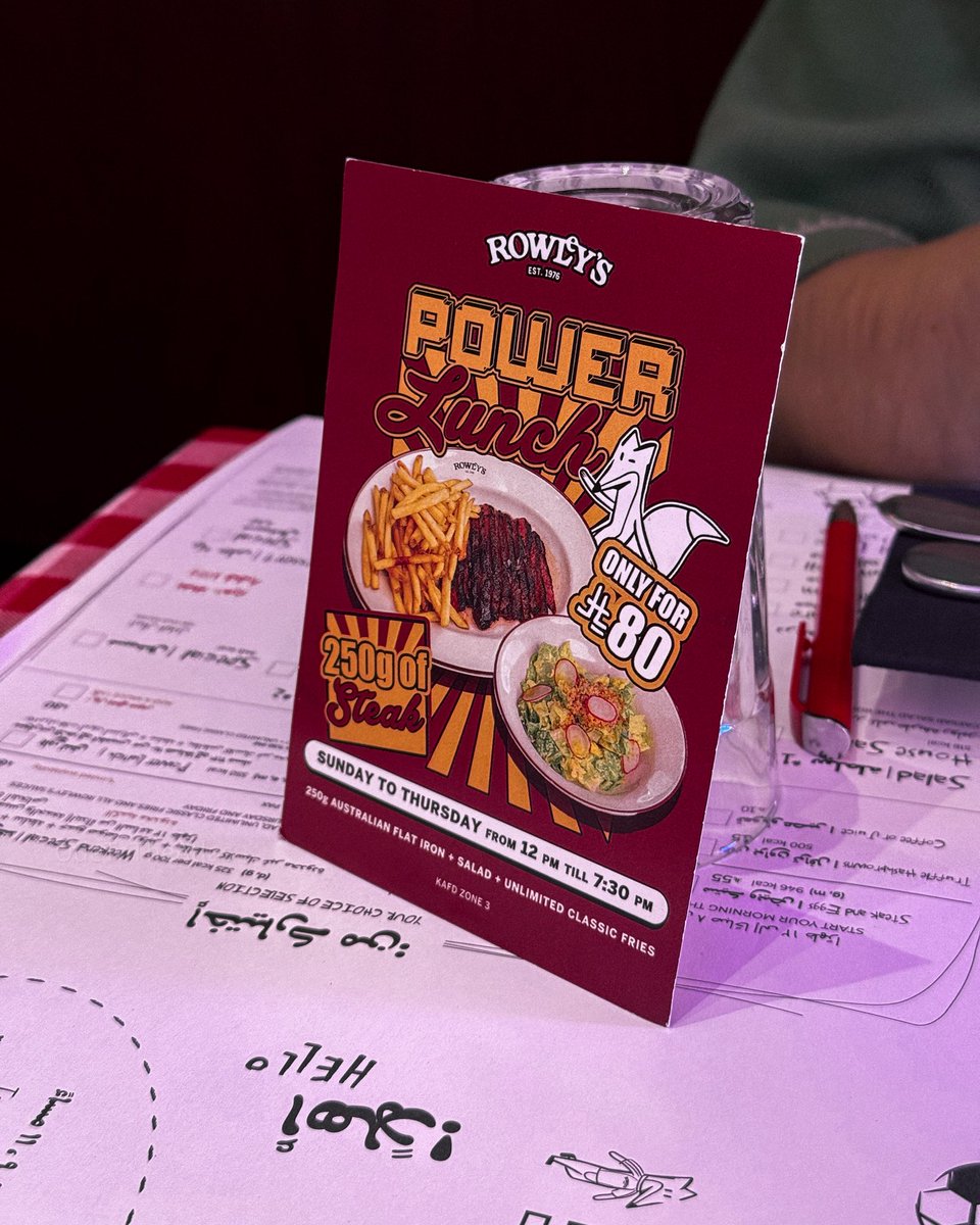 ODEtotheATLAS's tweet photo. غداء - Rowleys - 

Power Lunch 🍽️ https://t.co/Fv1bSPbbb7
