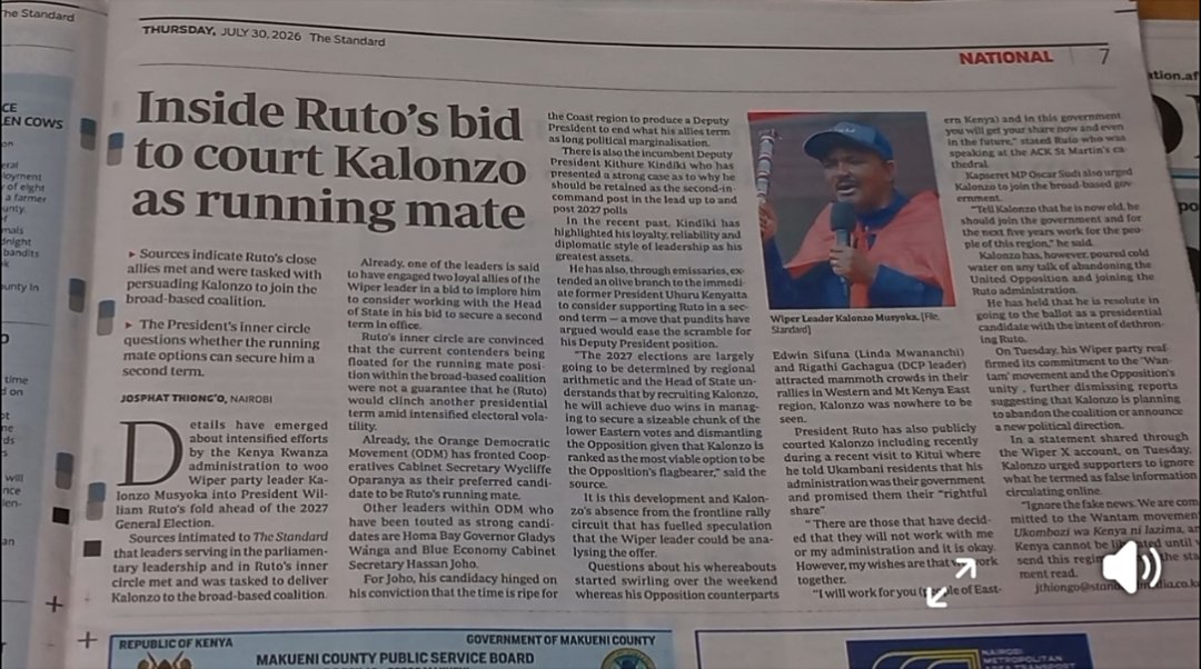 jasonnjoki's tweet photo. @skmusyoka please don't be the reason Kenya suffers another half decade under the rule of Kasongo. It's unbearable!  Remember you publicly said you will sacrifice if need be. 

Lisemwalo lipo, kama halipo, laja.

God have mercy. 

#wantam https://t.co/1DhjSo6IhE