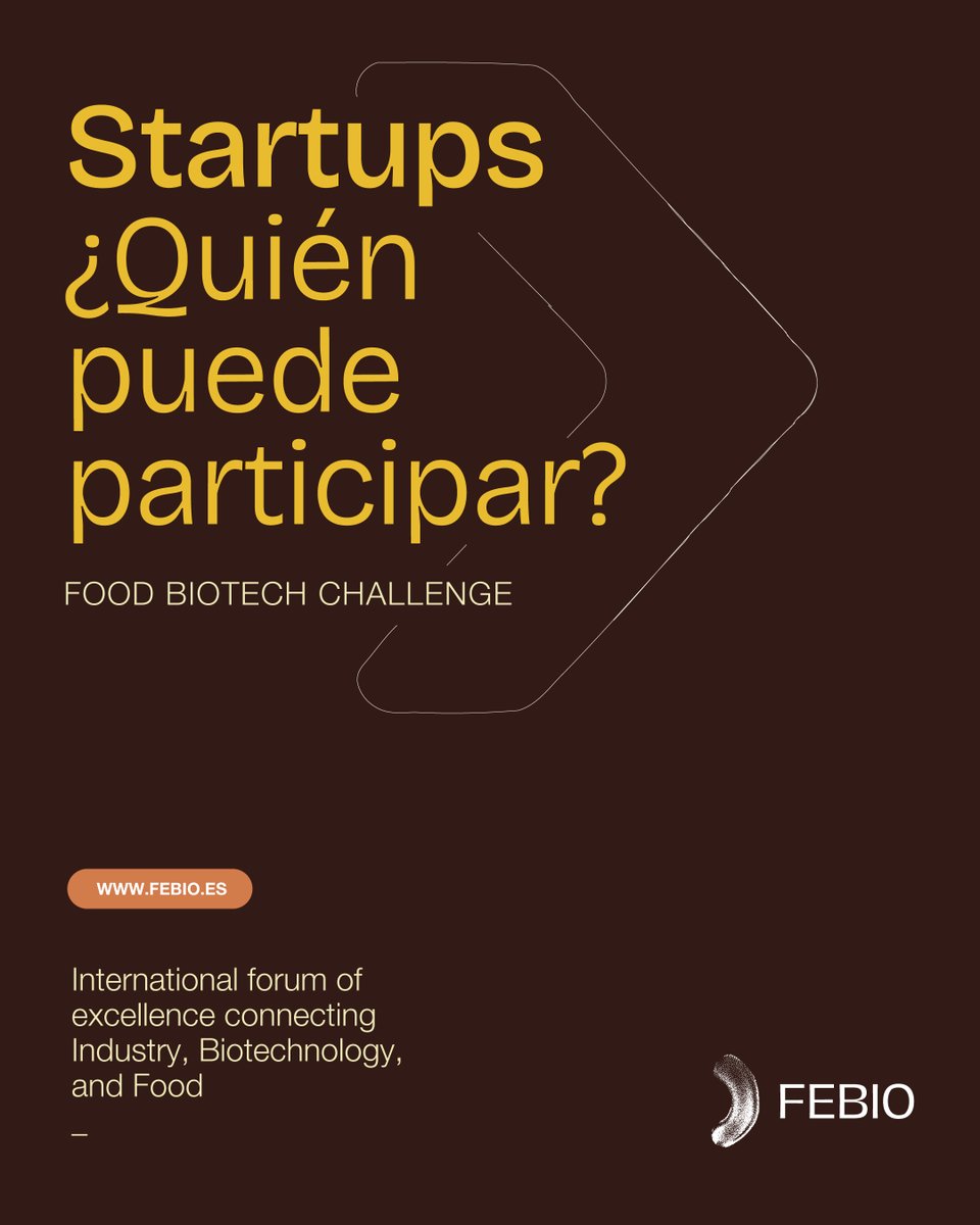 FEDACOVA_VLC's tweet photo. ¿Tu startup tiene una solución de base científica o tecnológica para sector alimentario?
Preséntate #FoodBiotechChallenge si:
✅ Empresa constituida en 🇪🇸 (7 años max)
✅ Tecnología alcanza al menos TRL 4
✅ Equipo con dedicación activa a proyecto
Más info https://t.co/QhUr8E21Wg https://t.co/IVSde3pzaM