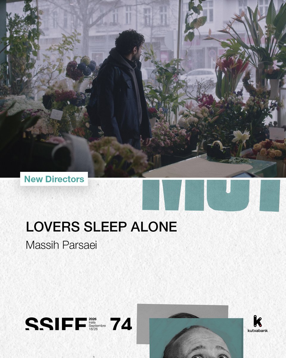 sansebastianfes's tweet photo. #74SSIFF #NewDirectors 🎦 El cineasta iraní Massih Parsaei debuta con LOVERS SLEEP ALONE (seleccionada en #WIPEuropa 2025). Retrata la vida de un joven exiliado iraní que malvive con trabajos precarios en Berlín y que solo se relaciona con un hombre con el que mantiene sexo esporádico, hasta que un día recibe la visita de su prima de Teherán.

[ENG] 🎦 Iranian filmmaker Massih Parsaei will present his debut feature LOVERS SLEEP ALONE (WIP Europa 2025). The film portrays a young Iranian exile in Berlin who works day and night to fill the silence of his life. His only closeness is a man he meets for sex in a park, until one day a cousin he barely knows arrives from Tehran.

[EUS] 🎦 Massih Parsaei zinegile irandarrak LOVERS SLEEP ALONE (WIP Europa 2025) lehen lana aurkeztuko du. Berlinen lan-prekariotasuna dela-eta gaizki bizi den gizon gazte irandar erbesteratu batek gizon batekin baino ez du harremana (sexu esporadikoa baino ez), harik eta egun batean Teherango lehengusina bisitatzera etortzen zaion arte.