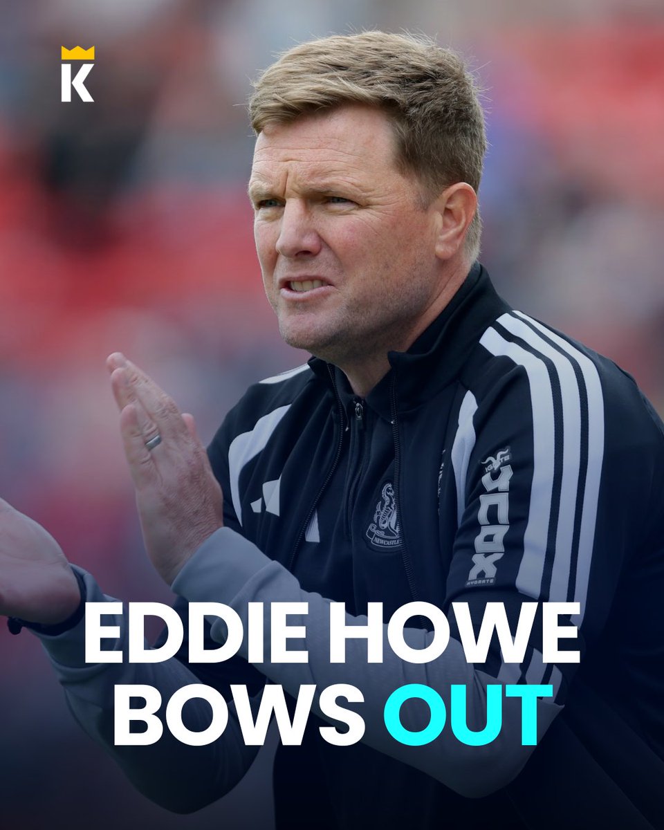 BetKingNG's tweet photo. Eddie Howe has left Newcastle after almost 5 years of being in charge as manager.

He took Newcastle back to Champions League football and also won their first trophy in 70-year.👏 https://t.co/hyWhR5opHJ
