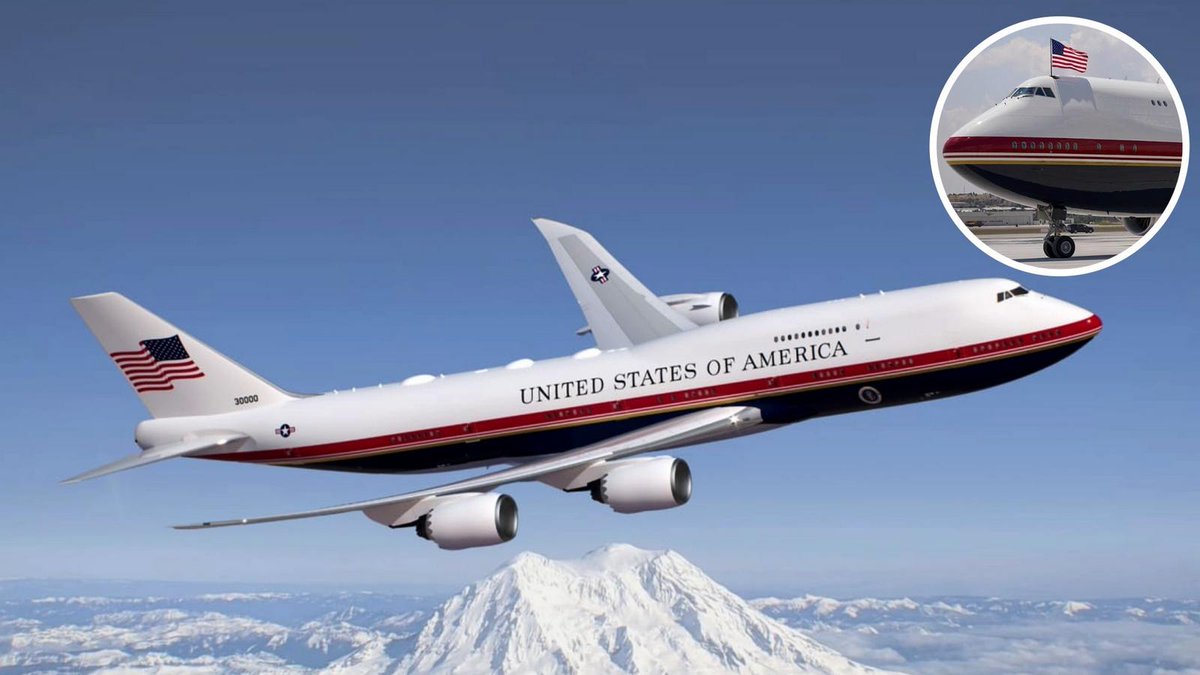 luxurylaunches's tweet photo. As if absorbing $3 billion was not enough, @Boeing  is spending an additional $280 million to ensure that the new Air Force One is not delayed a single bit, adding workers to deliver the advanced presidential fortress in 2028 and finally replace - 
https://t.co/x3IKYFSsb2 https://t.co/qjDoQ2oDnz