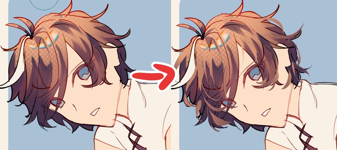 yuyunaayuyun's tweet photo. Btw ku mau share brush rambut yg ku racik sendiri. Dah lama si sebenarnya. Feel free mau dipakai buat apa aja
https://t.co/1HPpyWjr1k

#clipstudiopaintbrush #cspbrush #clipstudiopaint #csp https://t.co/OstI0EgT3e