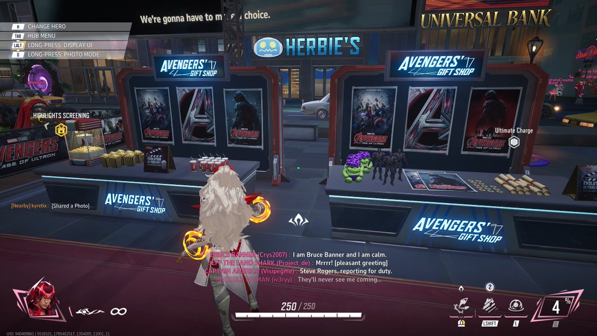 mmmmmmmmiller's tweet photo. ‼️ REMINDER: FREE UNITS

The next phase of the Path to Doomsday festivities has come to Times Square! Catch some clips from "Avengers: Age of Ultron" and recreate some iconic scenes in Photo Mode to earn 100 Units. Plus, earn another 200 for completing the new mode! #MarvelRivals https://t.co/4dCfkicHvW