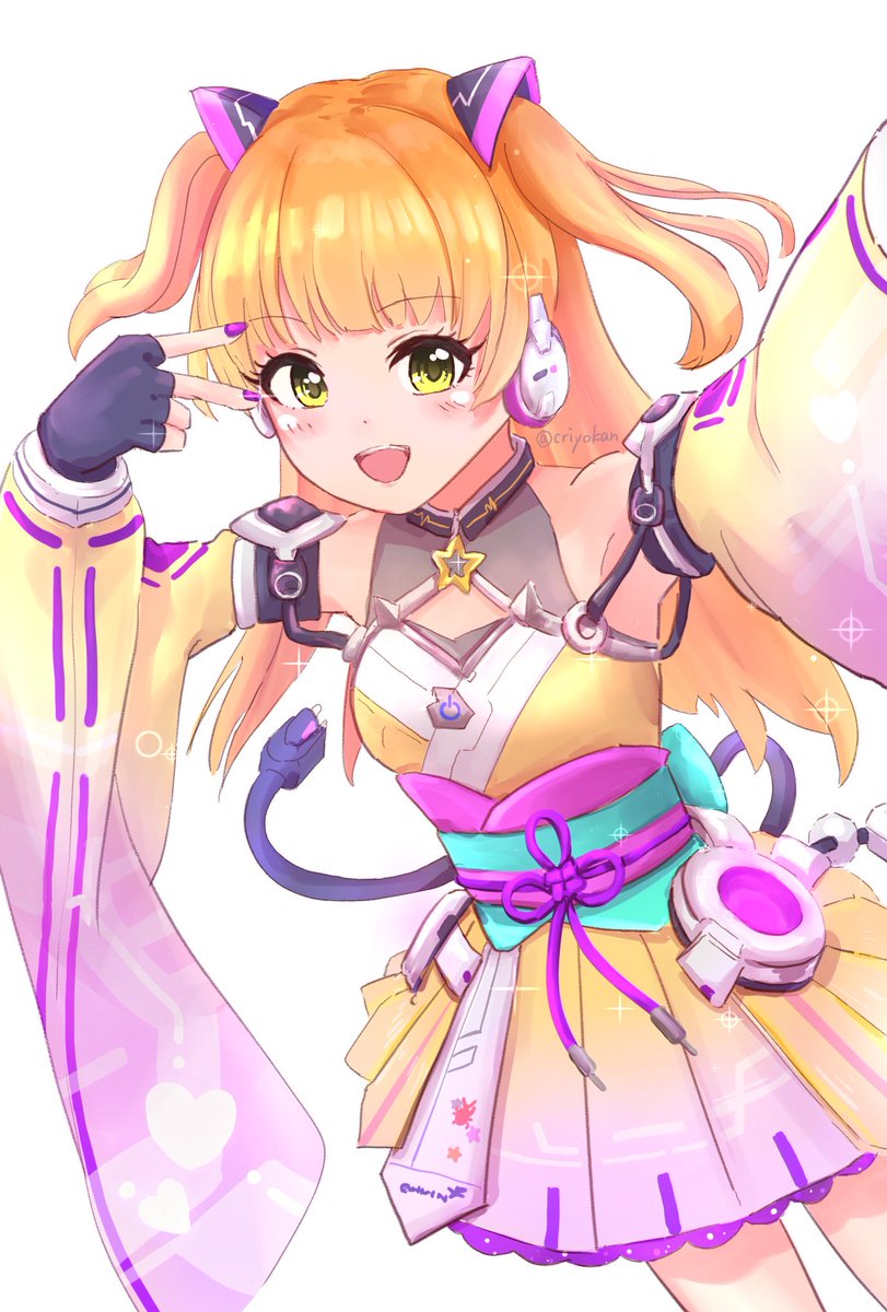 criyokan's tweet photo. #城ヶ崎莉嘉生誕祭2026 
おめでと〜〜🩷💛（過去絵ですが！） https://t.co/tIA9O7Vhsj