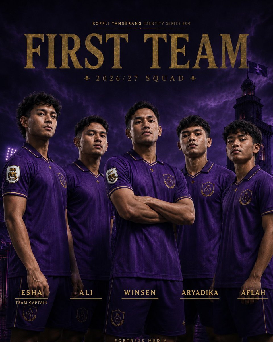 Kofplitangerang's tweet photo. OFFICAL RELEASE. 

#BRFI2627 @LigaBRFI 
🏟️Stadio Fortezza Viola
📌Tangerang
🧢C @Eshaprastikaa 
  🪅 TL @odingaminuddin

@kudilivo @R20GGWP  @AgungEternity @maniacfantasy @hardani_ @dzale_ @fplgwready @aryaDikaa @aflah_95 @icigun @pranata_arief @testosteroonn @the_boysz https://t.co/GVWRcTWyr7