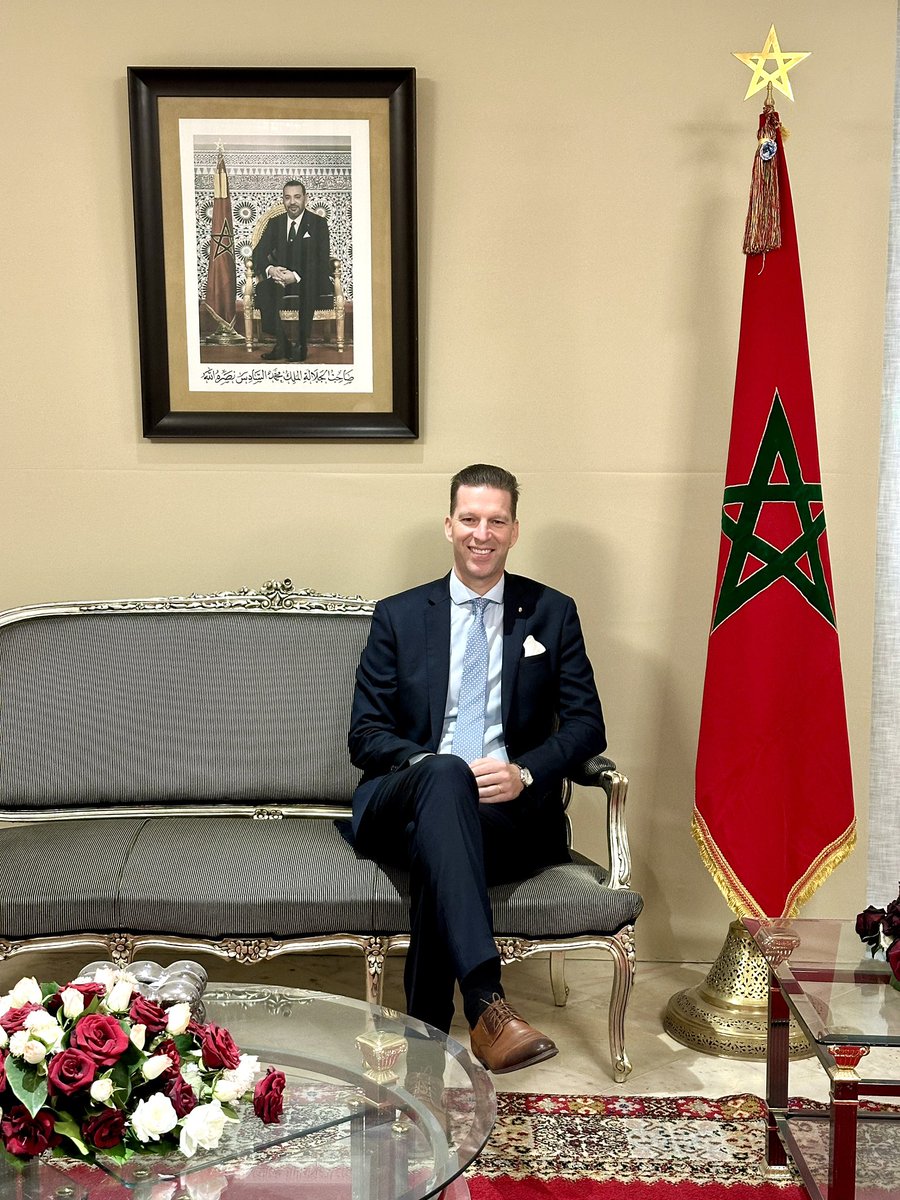 TromlerMiklos's tweet photo. Warm congratulations to His Majesty King Mohammed VI and the people of Morocco on the occasion of Throne Day. Wishing continued peace, prosperity and success. Proud of the enduring friendship and cooperation between Hungary and Morocco. 🇭🇺🇲🇦 #ThroneDay https://t.co/dkgQ3CrE4p