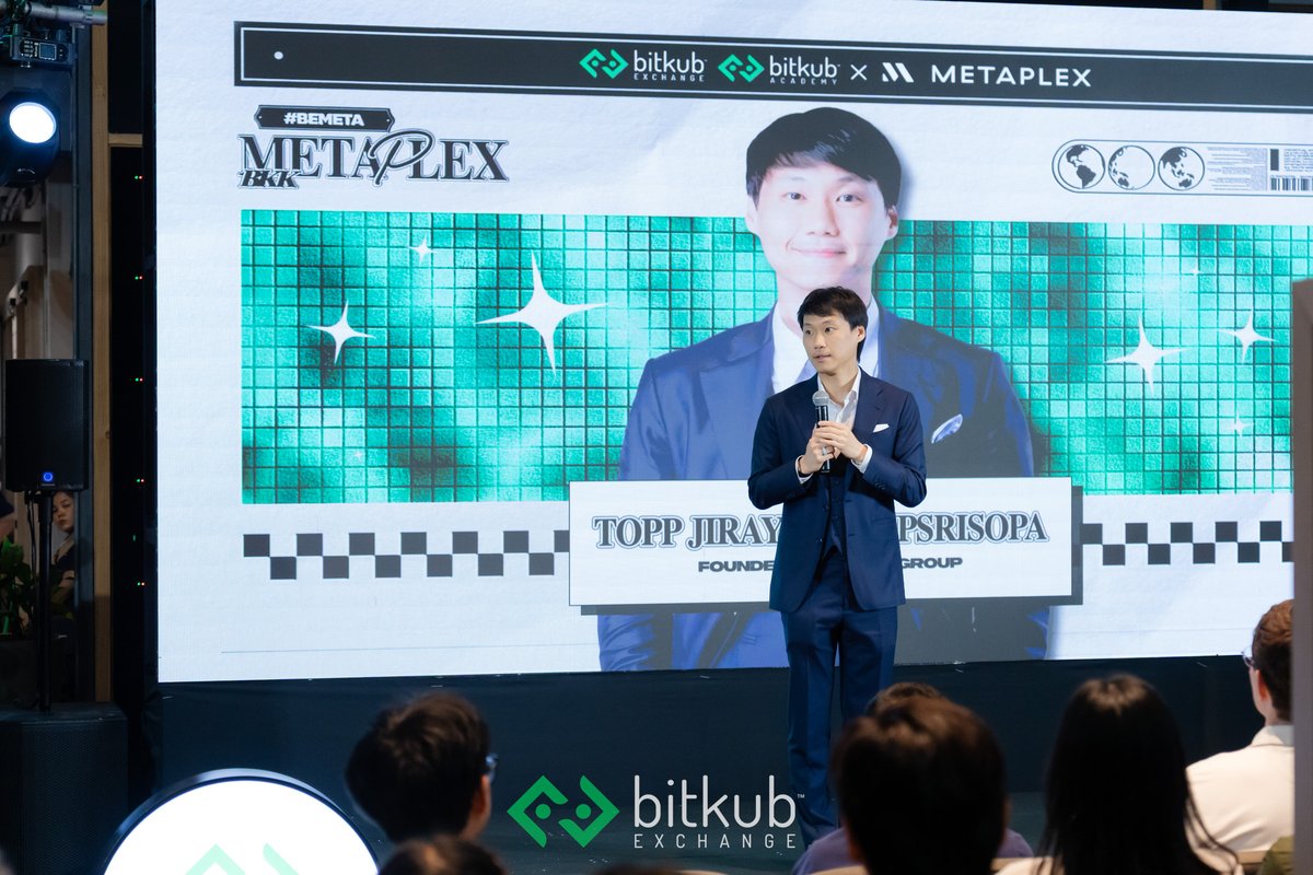 BitkubOfficial's tweet photo. That’s a wrap! Bitkub x Metaplex: Metaplex BKK was amazing!🪩 @metaplex
 .
Thank you to our speakers for sharing such great insights and stories, and thank you for every conversation that made the night more special than we ever expected.
 .
With KOLs and friends from across the space — over 200 of you in one room — it's clear that Thailand's crypto community is growing stronger and more connected every day.
 .
Until next time — we can't wait to do this again 🫶📷
.
#BitkubxMetaplex #BitkubExchange #Bitkub #MPLX #Metaplex