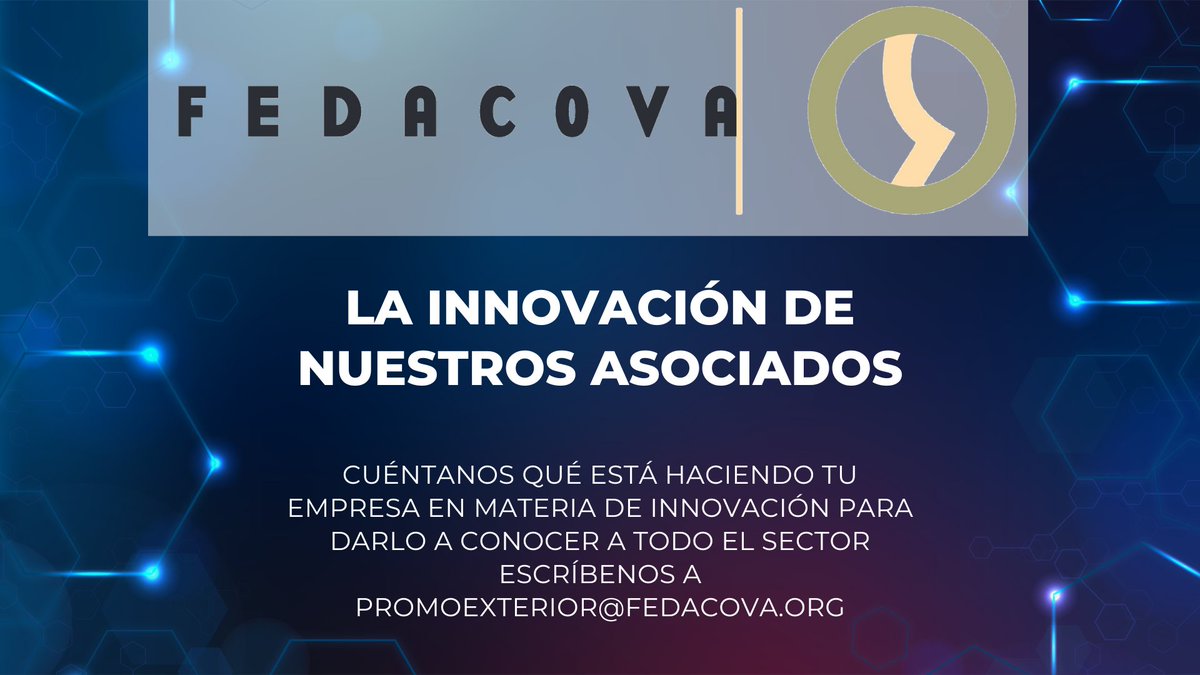 FEDACOVA_VLC's tweet photo. 🚀 ¿Tu empresa está desarrollando soluciones innovadoras? ¡Queremos conocerlas!
En FEDACOVA apostamos por la innovación como motor clave para el crecimiento y la competitividad del sector agroalimentario. 
📩 Envíanos tu propuesta a: promoexterior@fedacova.org

#AgroindustriaCV https://t.co/GXC1EFAwUy