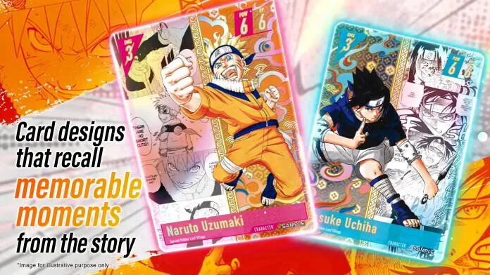 JVCom's tweet photo. Bandai dévoile officiellement son jeu de cartes Naruto prévu pour l'été 2027 !

Après le succès phénoménal de One Piece, l'éditeur japonais s'attaque à l'univers de Masashi Kishimoto avec le Naruto Card Game.

Les détails :
- Avant-première française : Testable en démo jouable à la Paris Games Week (22-25 octobre 2026)
- Gameplay : Un Leader à défendre, un deck de 51 cartes, 5 cartes Chakra et 1 carte Invocation
- Cartes EX : Des ninjas surpuissants à déployer pour retourner la partie
- Visuels : Un mix d'illustrations inédites et d'images cultes du manga/anime (de Naruto à Boruto)