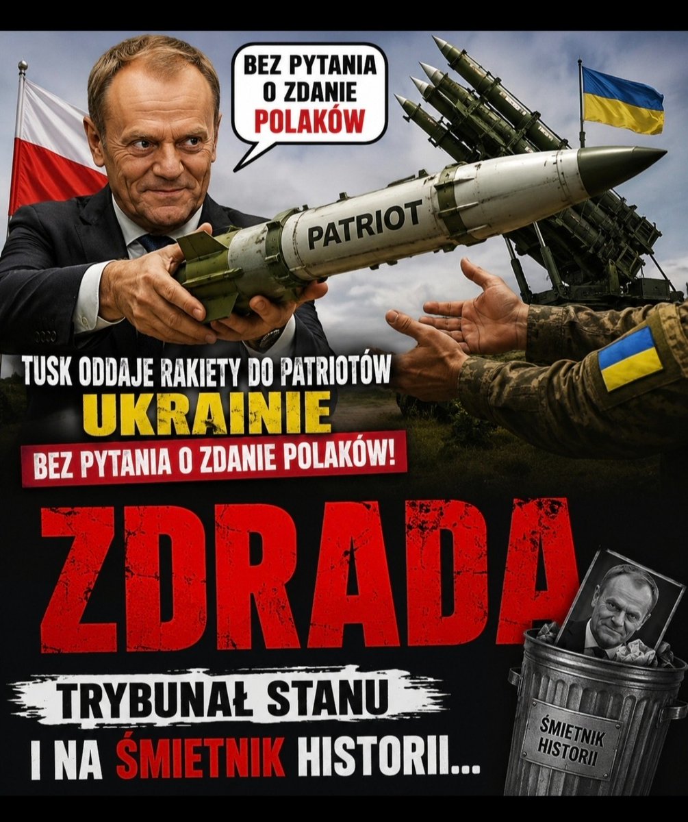 Voj_t3K's tweet photo. @donaldtusk Gdzie Patrioty do zwalczania takich pocisków Tusk i Tygrysek?. Dla was już tylko Trybunał Stanu i do więzienia za zdradę Polski. https://t.co/lElXohAxfq