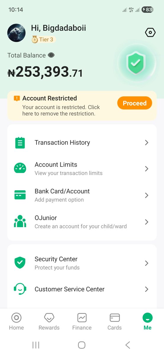 bigdadaboii's tweet photo. @OPay_NG This is my account, You guys restricted for 2 years now without any single reason https://t.co/tTBWa6eA51