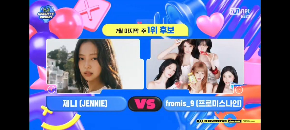WWEKPOP's tweet photo. #MCOUNTDOWN UPDATE:
THE MC'S ARE OUT AFTER THE #Hatq PERFORMANCE TO KICKOFF THE SHOW!
TODAY'S MATCHUP
@jennierubyjane VS @realfromis_9
WHO YA GOT?
TUNE IN TO @MnetMcountdown RIGHT NOW ON @MnetKR ๐จ https://t.co/N3CFue0R6S