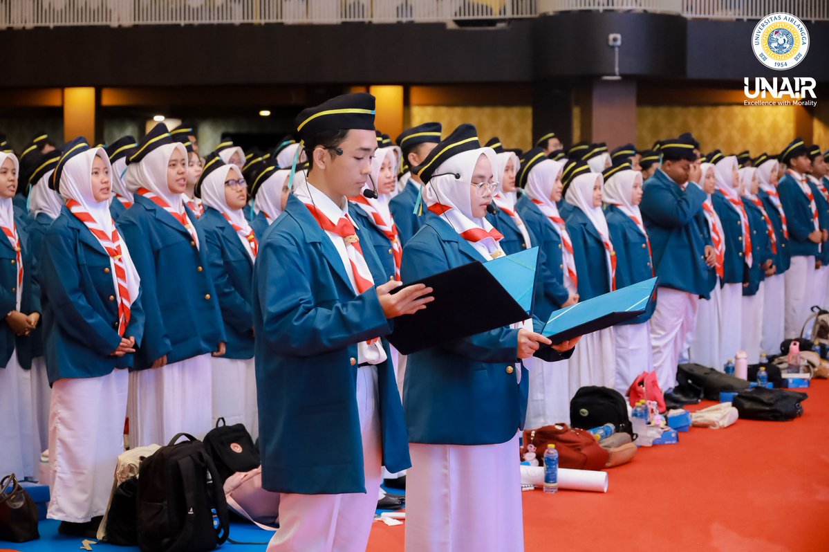 Unair_Official's tweet photo. Universitas Airlangga resmi menyambut 9.416 mahasiswa baru program Sarjana, Sarjana Terapan, dan Diploma yang berasal dari berbagai daerah di dalam dan luar negeri pada Kamis, 30 Juli 2026 di Airlangga Convention Center, Kampus MERR-C.

Welcome aboard, Ksatria Airlangga ✨ https://t.co/pkn7PTVxC8