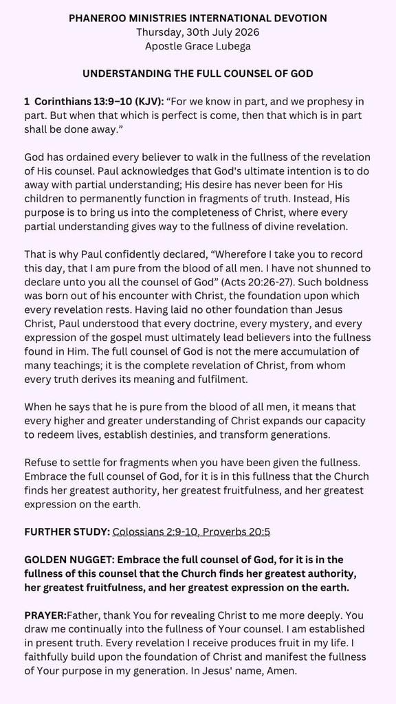 Hassan5omaset's tweet photo. UNDERSTANDING THE FULL COUNSEL OF GOD
#PhanerooDevotion
#ANewChapter
#PhanerooAt12 https://t.co/xWemAEshZc