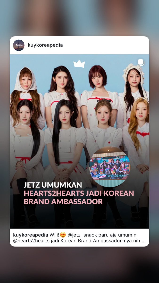 craayeonz's tweet photo. jetz_snack instagram story update (6)

@JetZ_Snack x @Hearts2Hearts

#Hearts2Hearts #하츠투하츠 #JetZ #JetZxHearts2Hearts #JetZrekinAja https://t.co/bNXN3t93DL